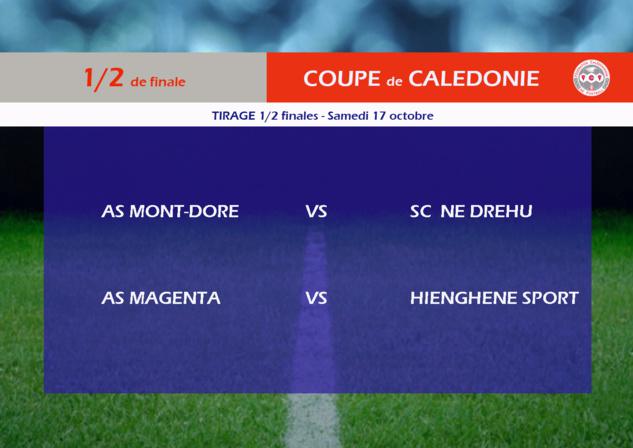 MAGENTA-HIENGHENE et MONT DORE - NE DREHU / Tirage 1/2 finale COUPE de CALEDONIE