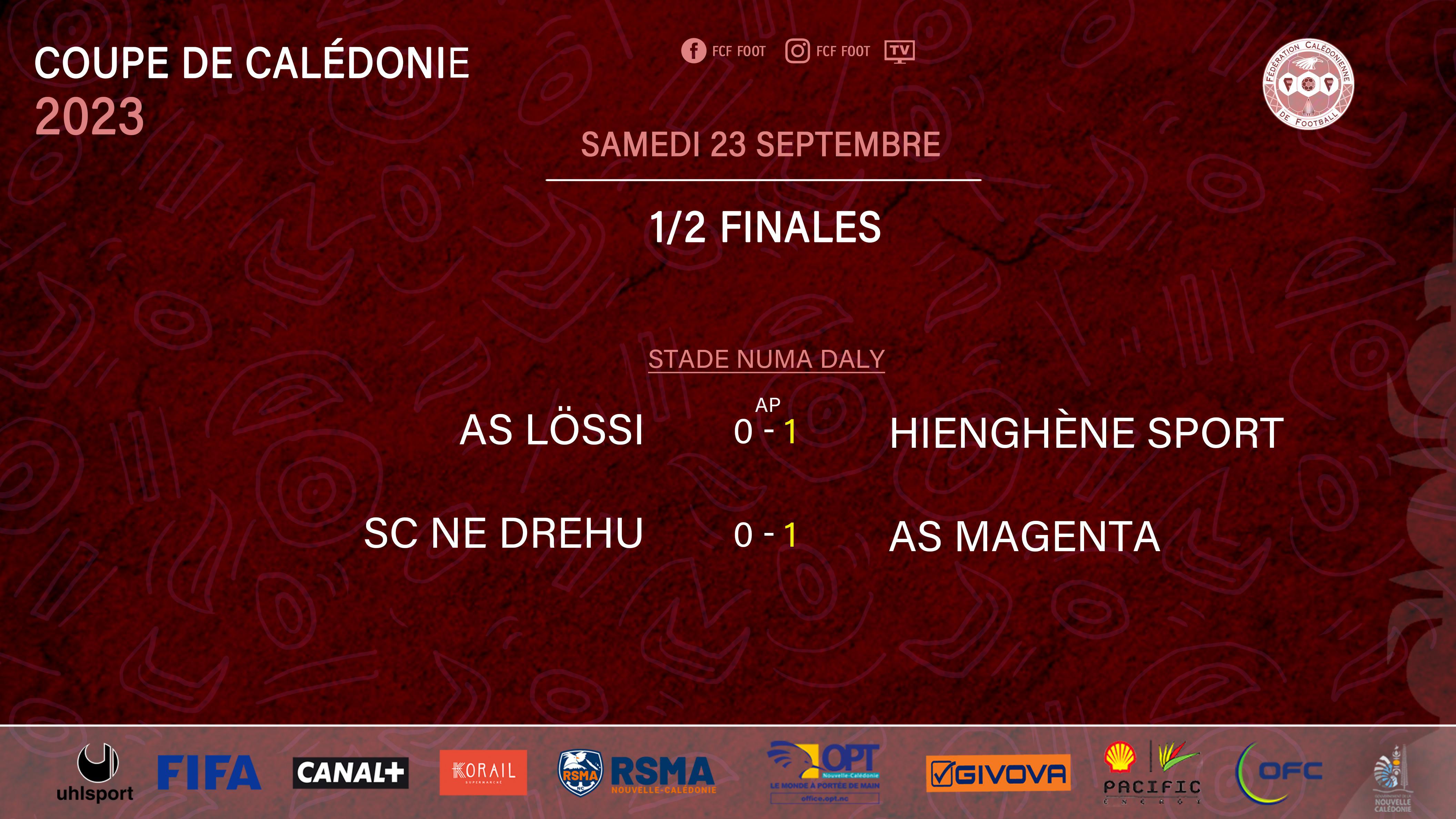 HIENGHENE et MAGENTA se retrouveront en FINALE | COUPE DE CALEDONIE (7 octobre - LIFOU)