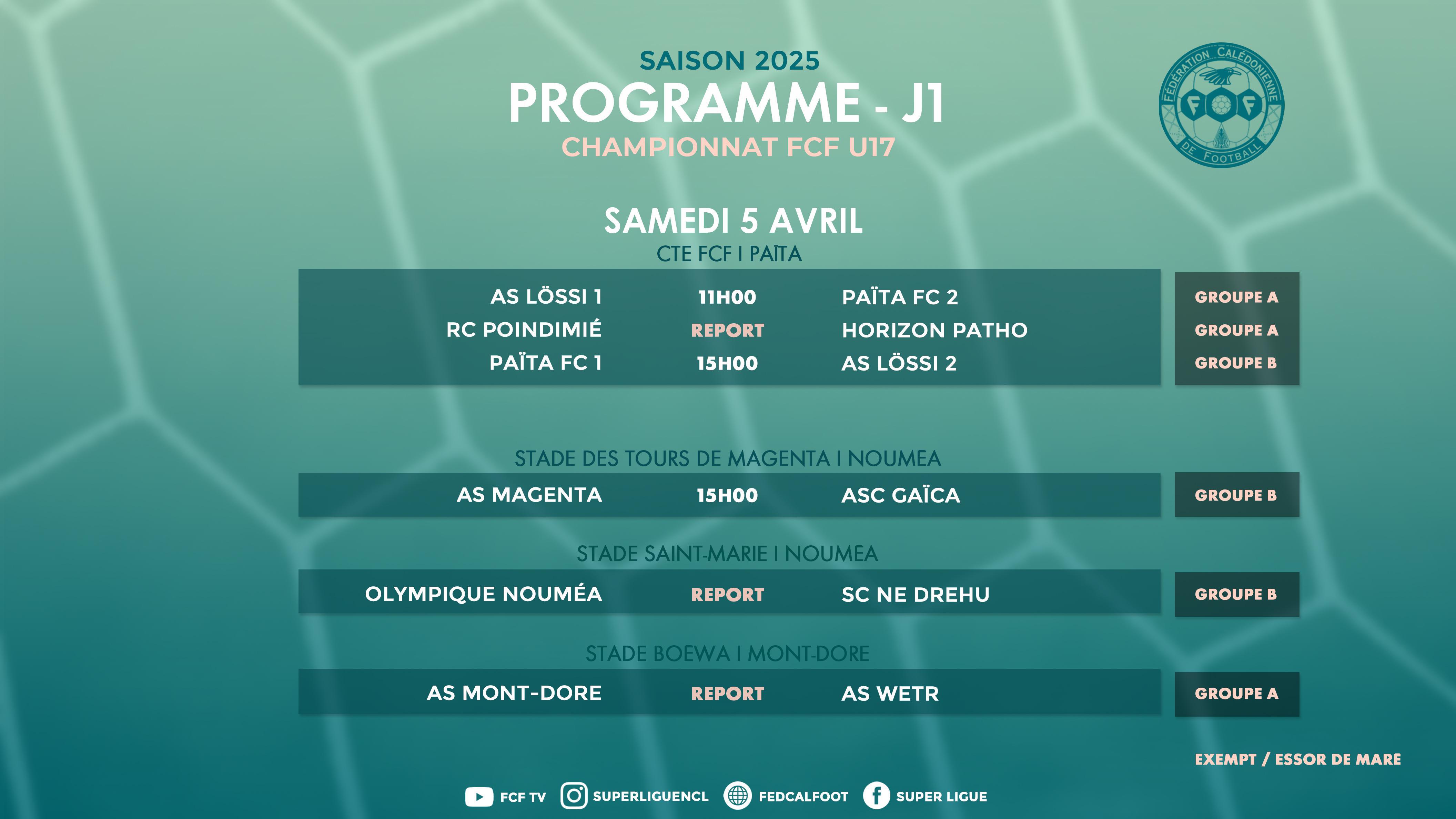 Les rendez-vous du week-end : TIGA joue sa place en DEMIE / Reprise chez les U17 / Matchs de préparation U20