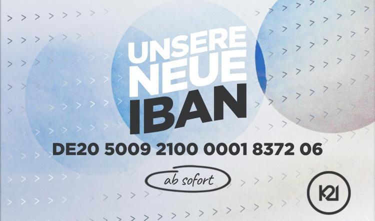 Neue Bankverbindung