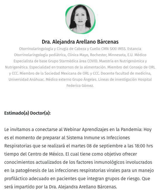 Aprendizajes en la Pandemia: Hoy es el momento de preparar al Sistema Inmune vs Infecciones Respiratorias