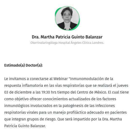 Inmunomodulación de la respuesta inflamatoria en las vías respiratorias