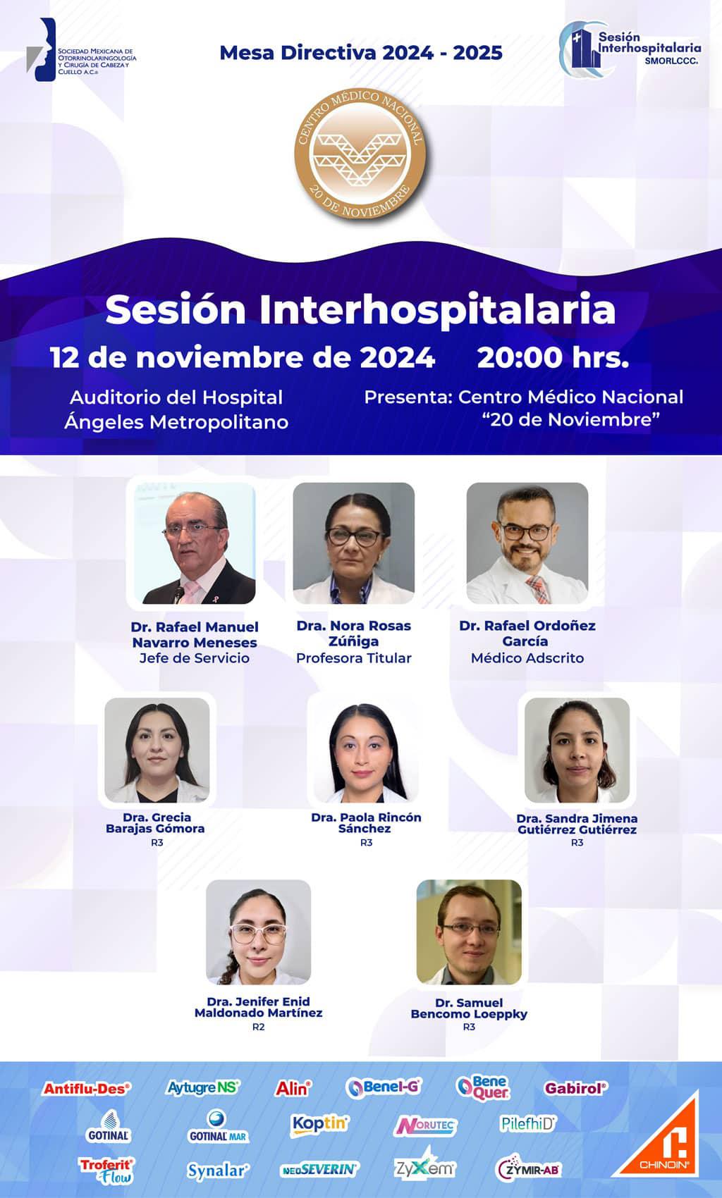 Sesión Interhospitalaria Noviembre 2024