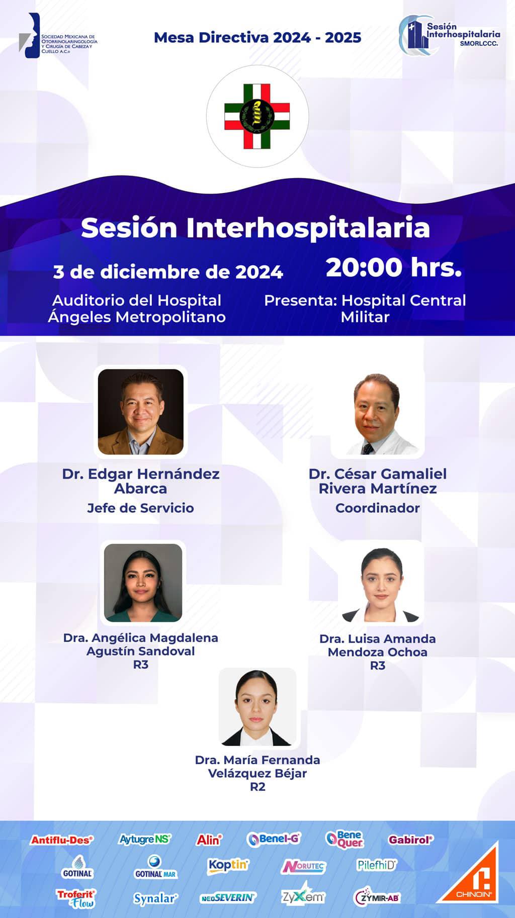 Sesión Interhospitalaria Diciembre 2024