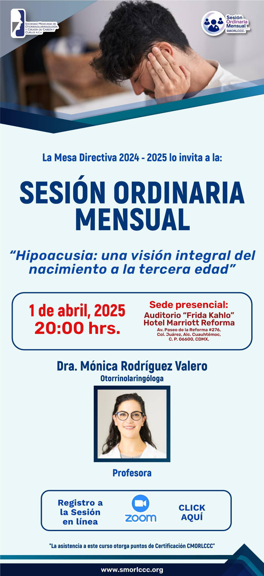 Sesión Ordinaria Mensual Abril 2025