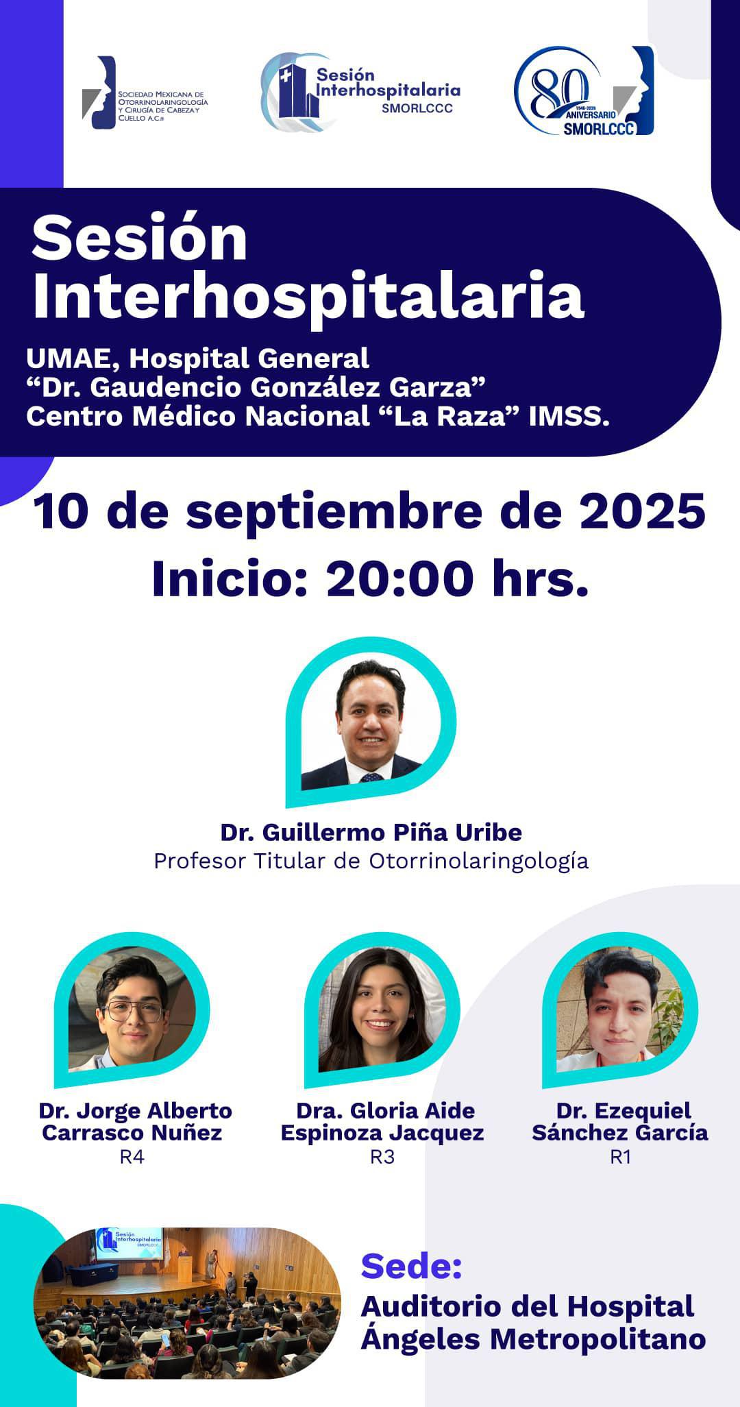 Sesión Interhospitalaria septiembre 2025