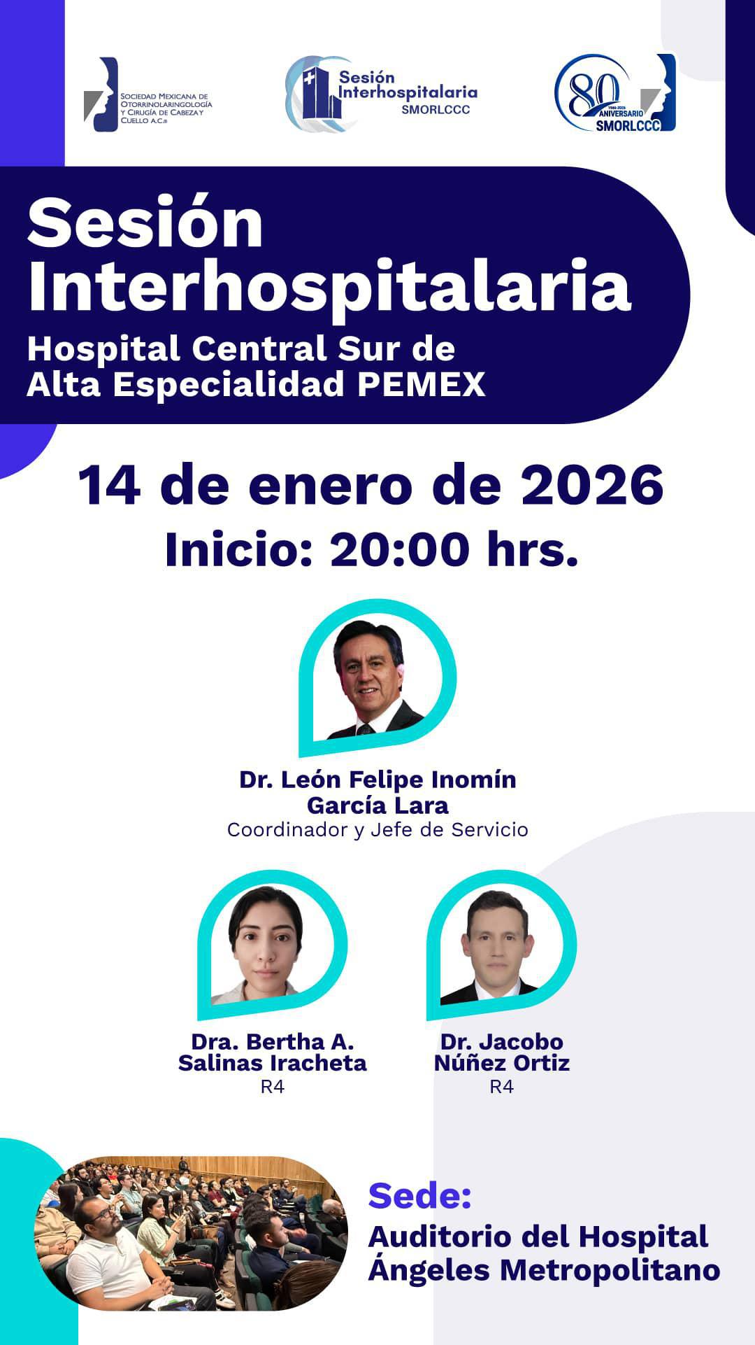 Sesión Interhospitalaria Enero 2026