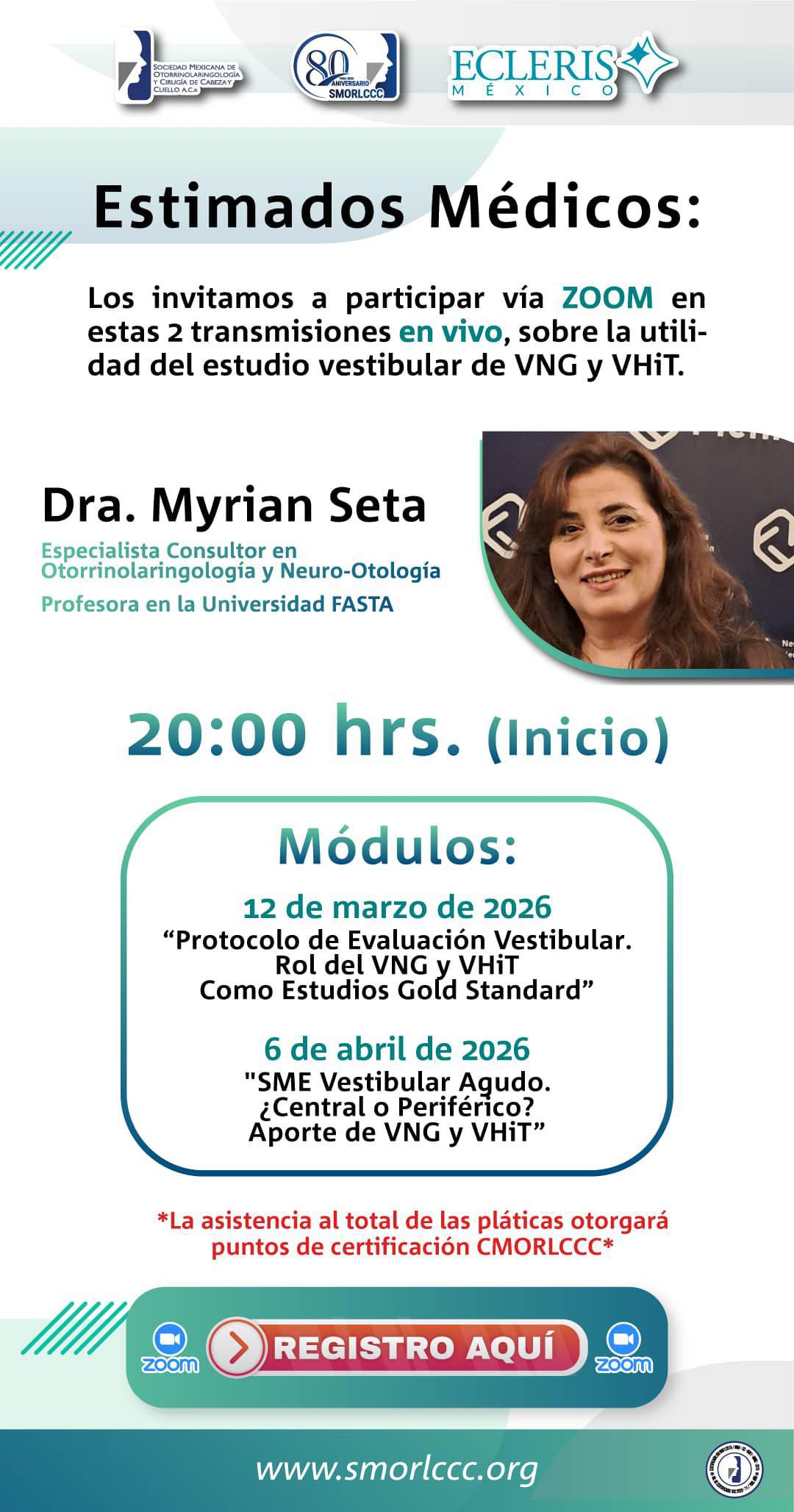 Webinar: la utilidad del estudio vestibular de VNG y VHiT. - Módulo I