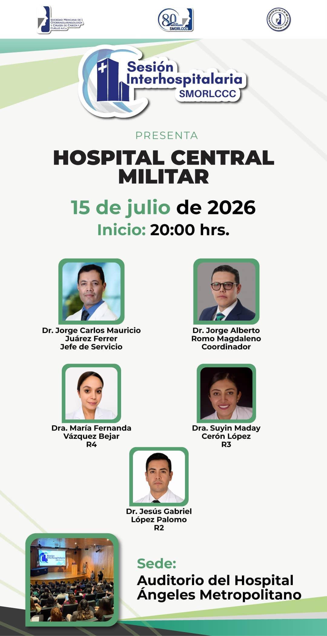 Sesión Interhospitalaria Julio 2026