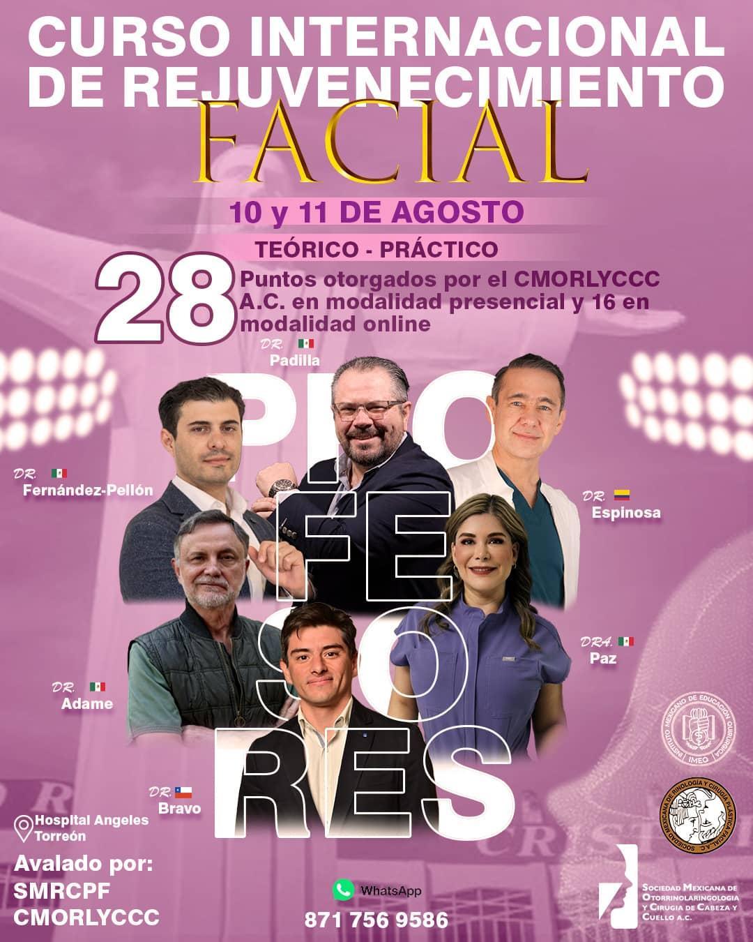 Curso Internacional de Rejuvenecimiento Facial