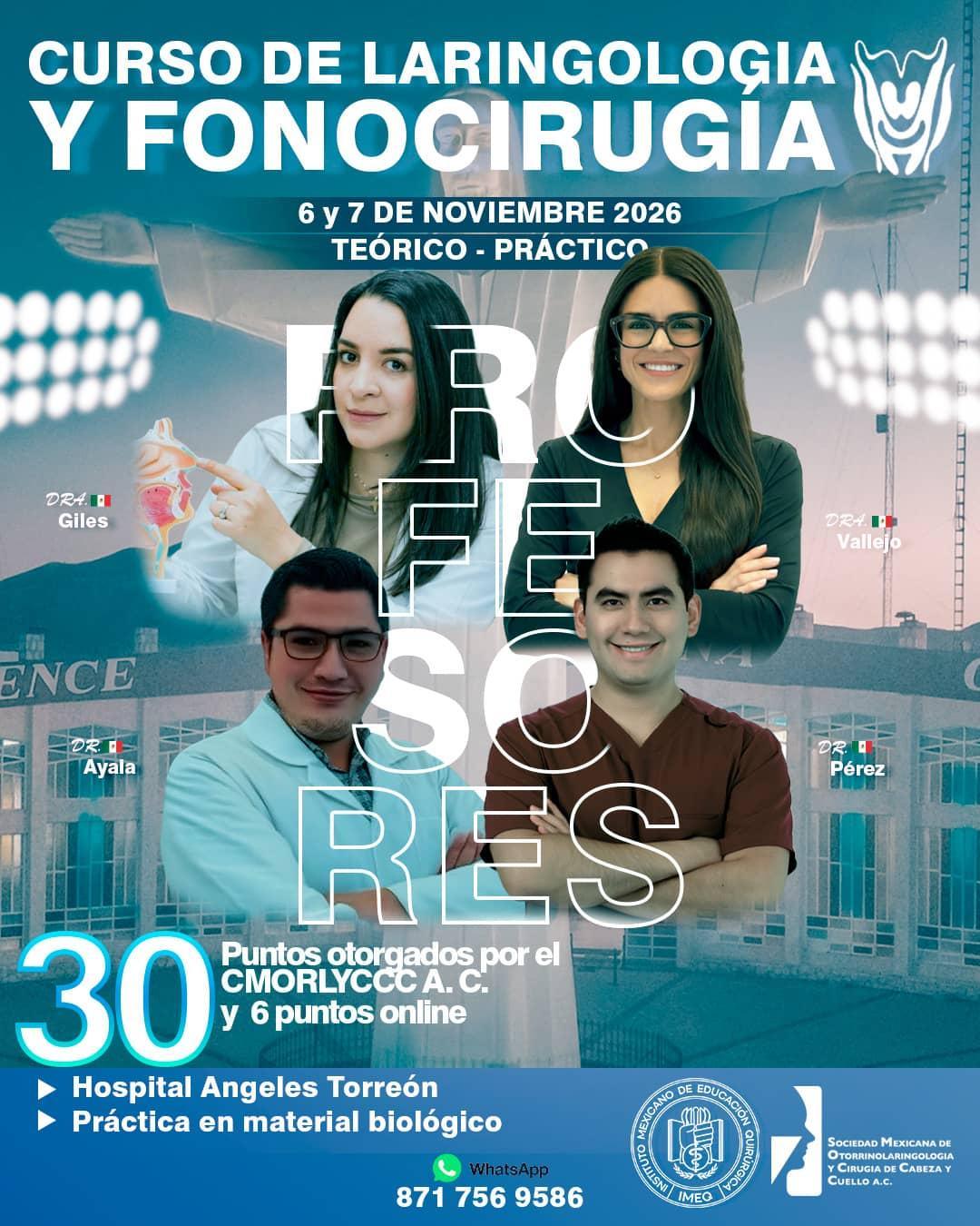 Curso de Laringología y Fonocirugía