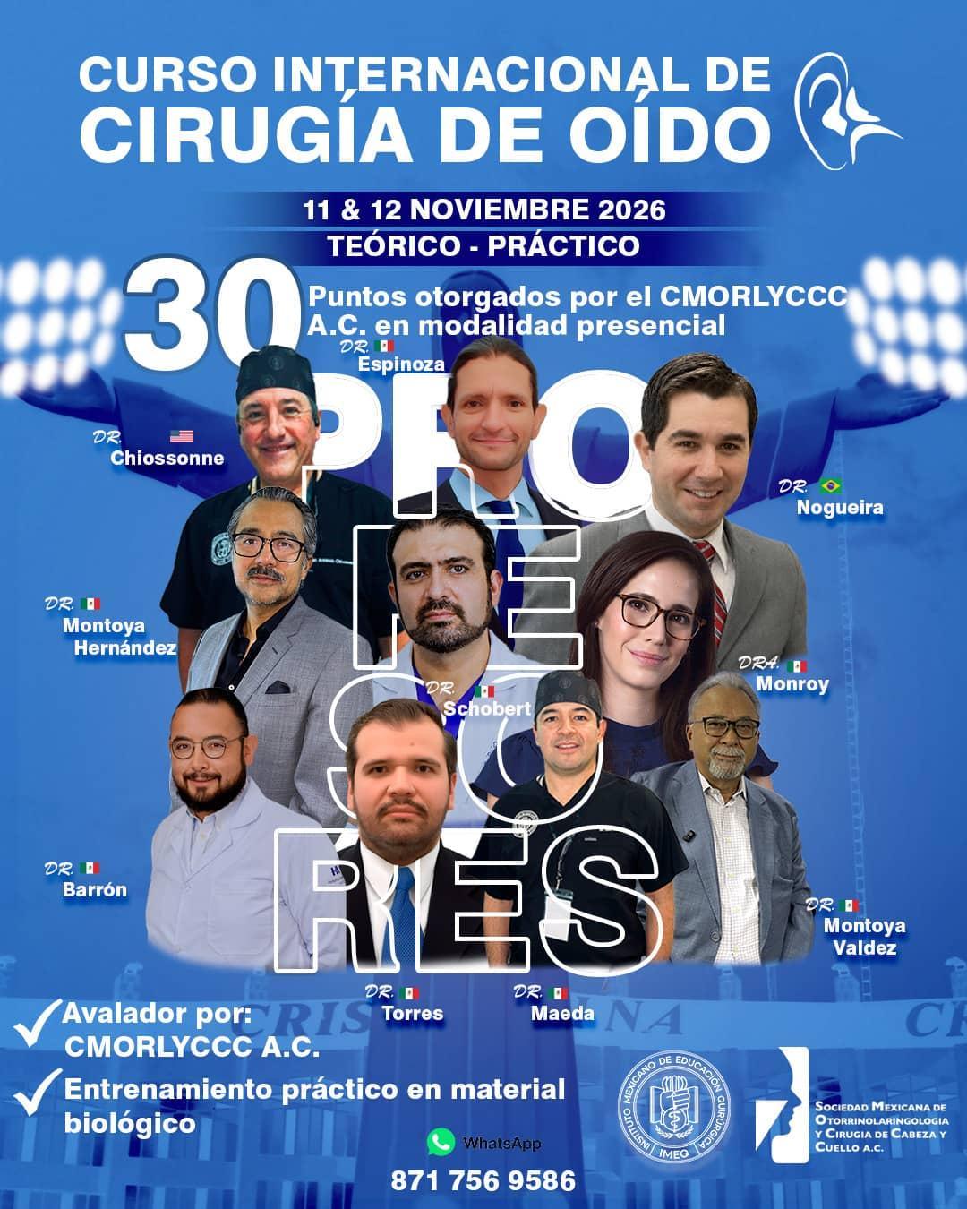 Curso Internacional de Cirugía de Oído