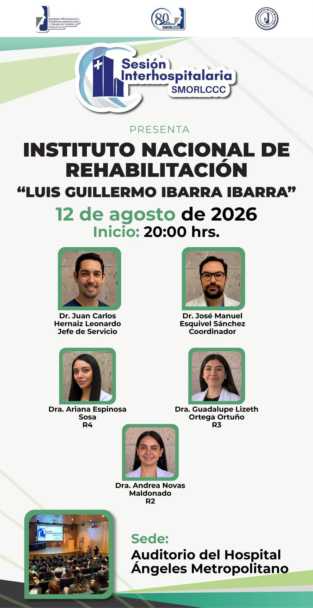 Sesión Interhospitalaria Agosto 2026