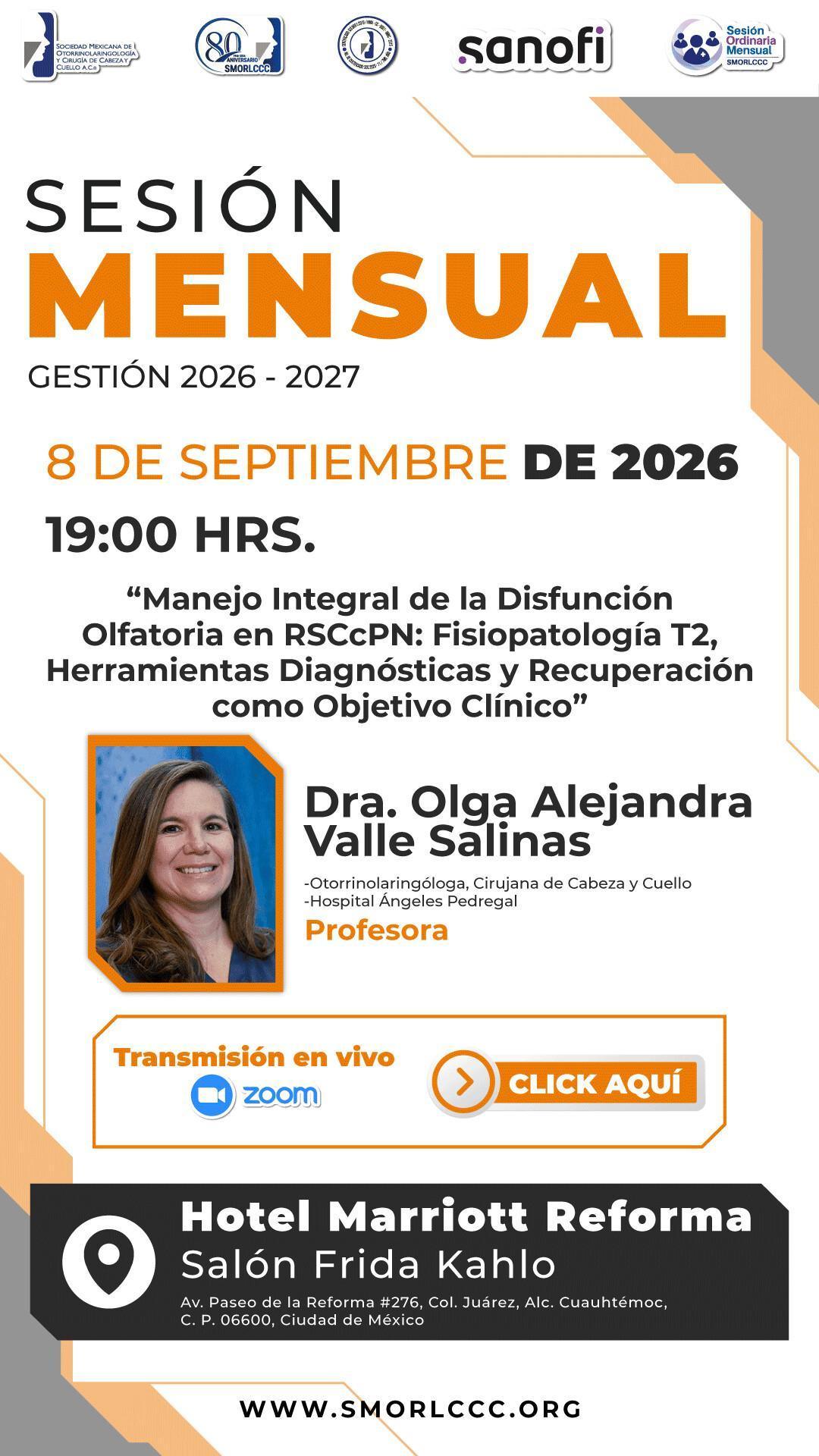 Sesión Ordinaria Mensual Septiembre 2026
