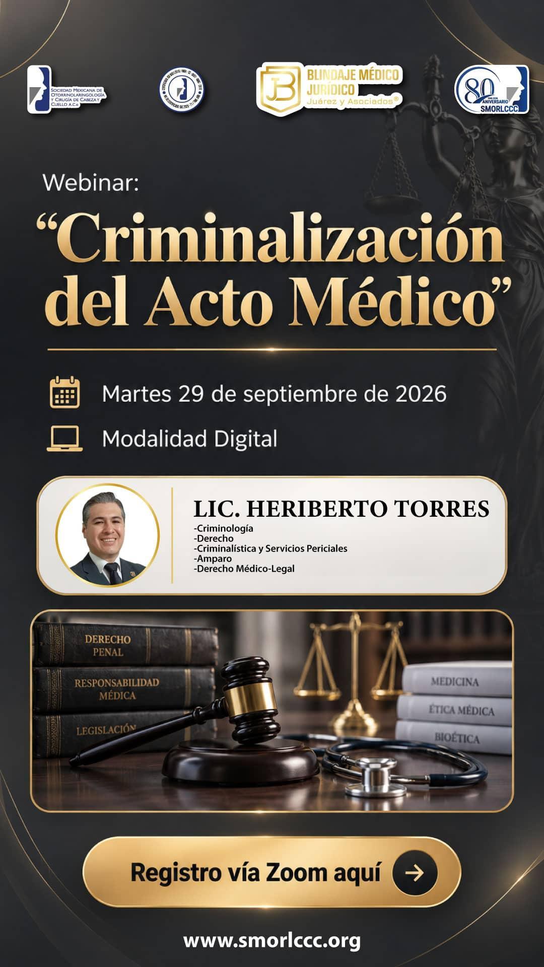 Webinar: Criminalización del Acto Médico