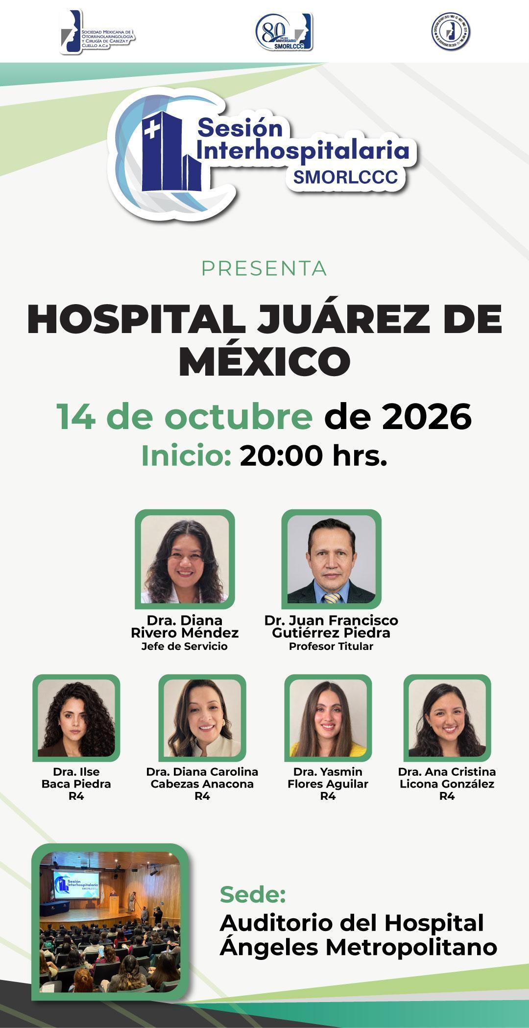 Sesión Interhospitalaria Octubre 2026