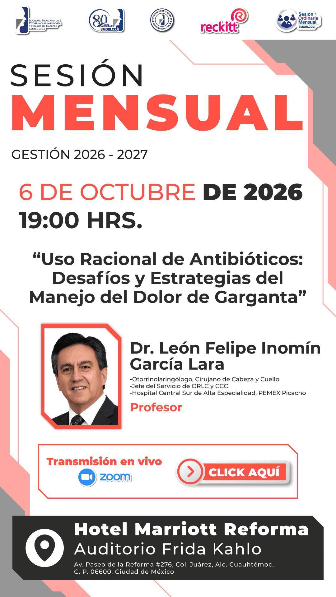 Sesión Ordinaria Mensual Octubre 2026
