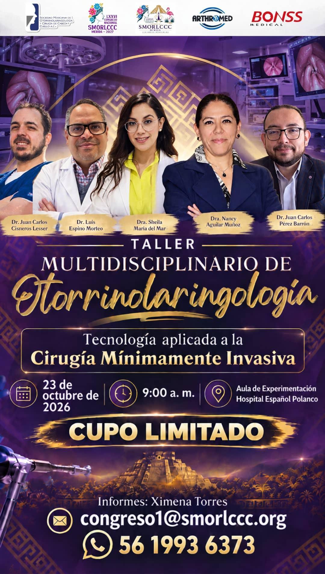 TALLER MULTIDISCIPLINARIO DE Otorrindaringologia