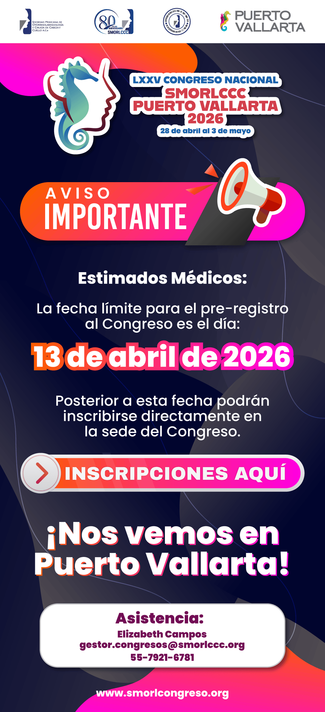 Fecha límite de pre registro