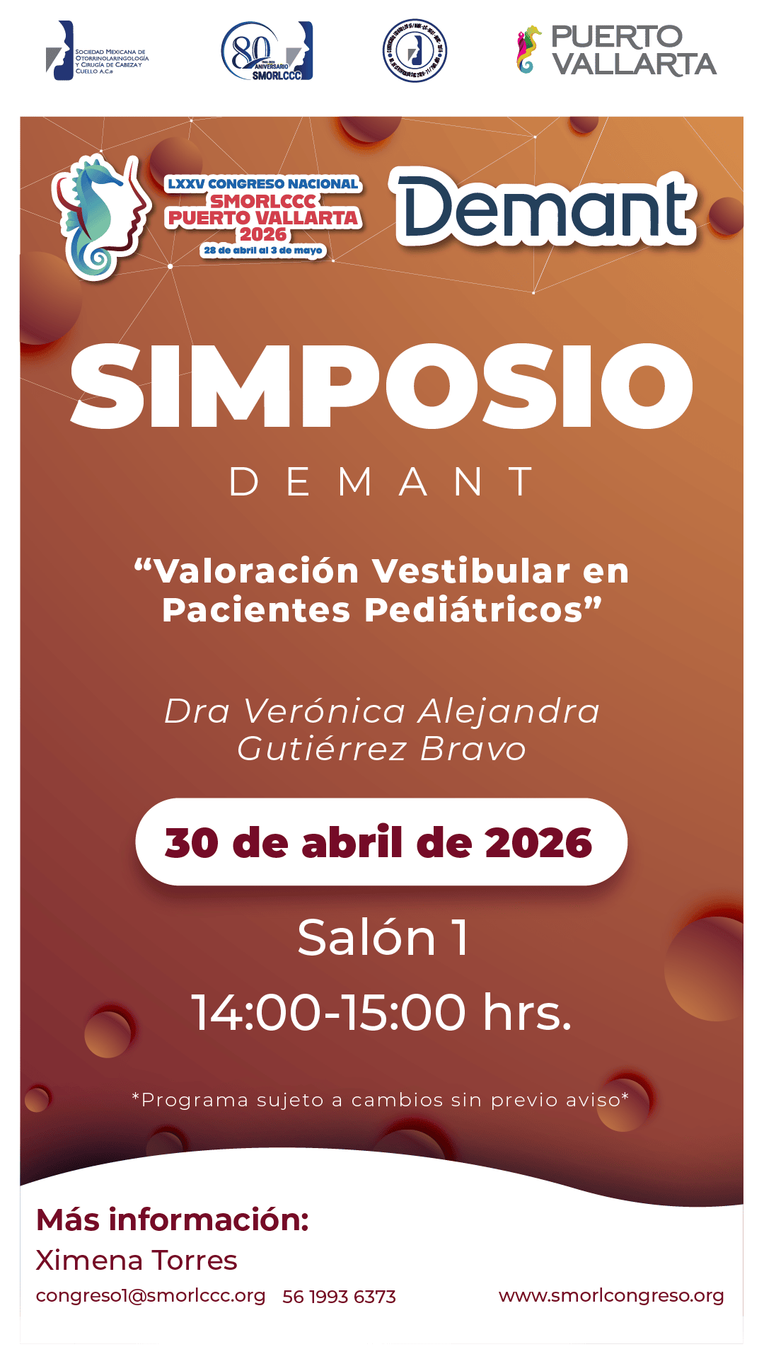 SIMPOSIO DEMANT 30 de Abril 26
