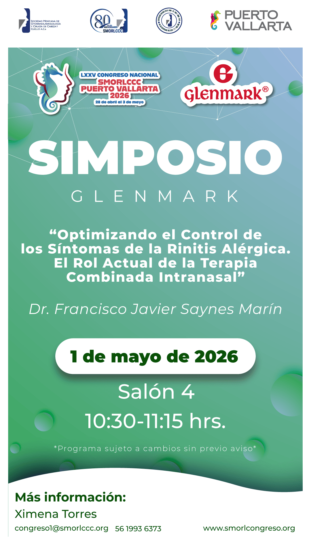 SIMPOSIO GLENMARK 1 de Mayo 2026