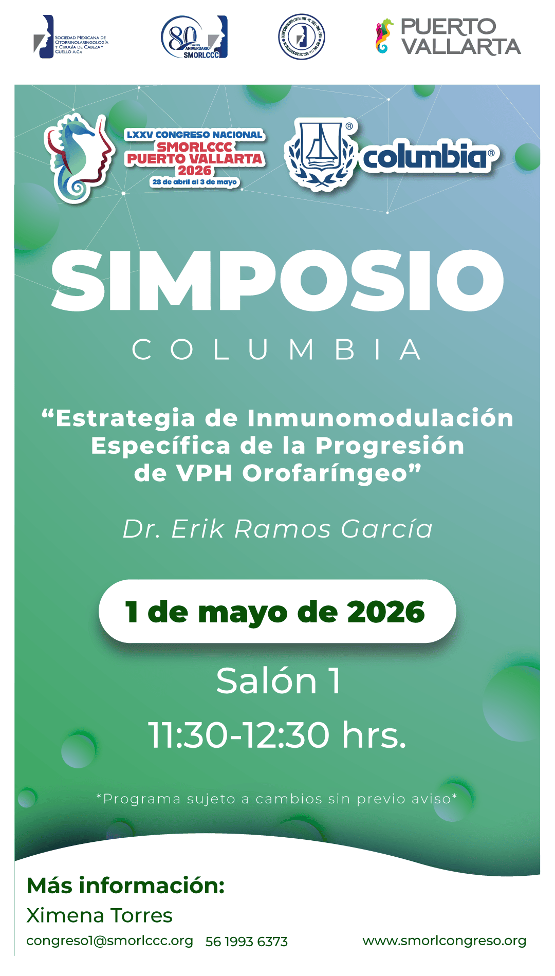 SIMPOSIO COLUMBIA 1 de Mayo 2026