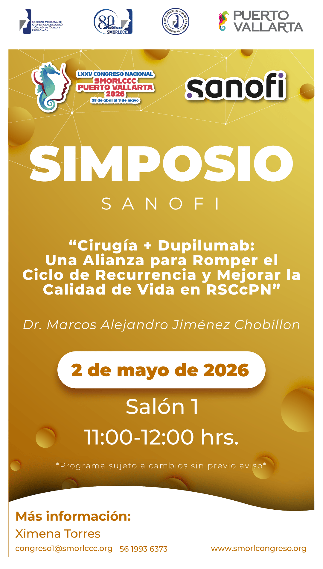 SIMPOSIO SANOFI 2 de Mayo 2026