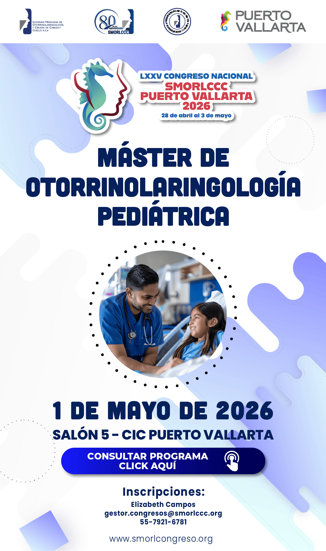 MÁSTER DE OTORRINOLARINGOLOGÍA PEDIÁTRICA 1 de Mayo 2026