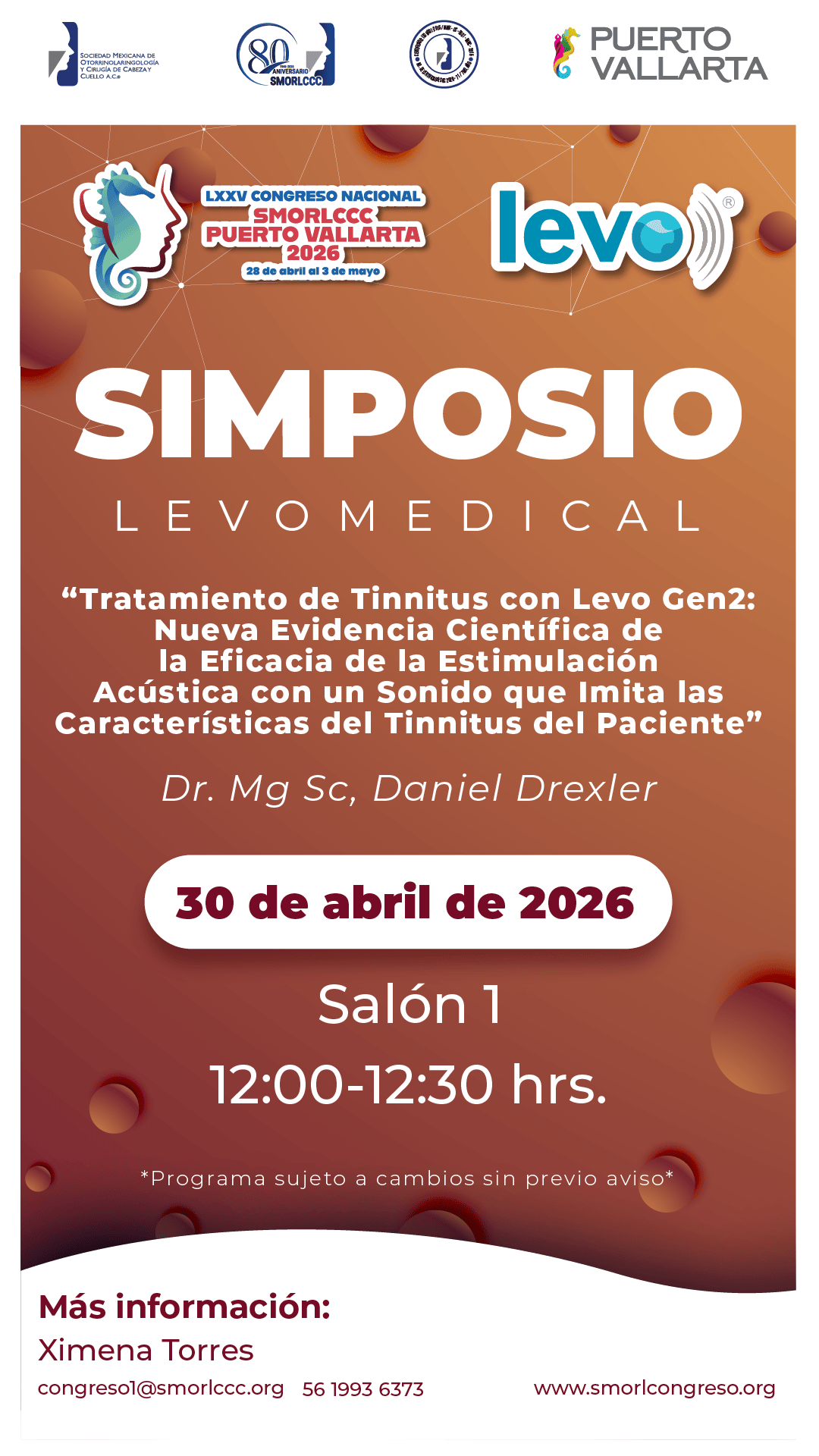 SIMPOSIO LEVOMEDICAL 30 de Abril 2026