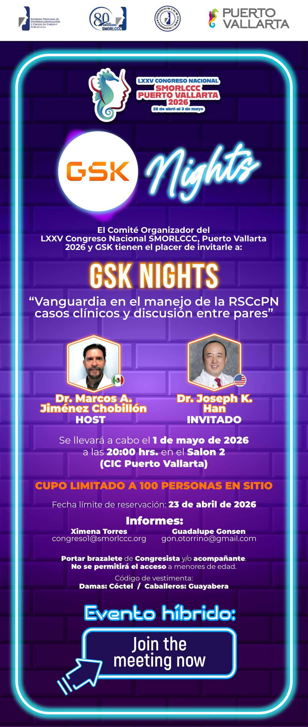 GSK NIGHTS 1 de Mayo 2026