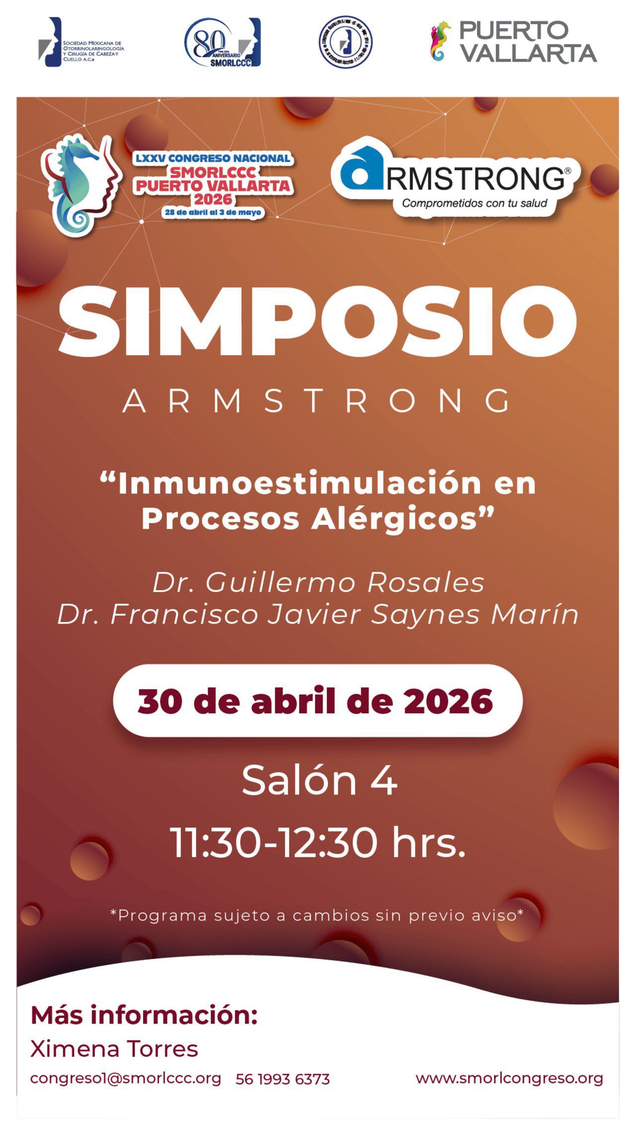 SIMPOSIO ARMSTRONG 30 de abril 2026