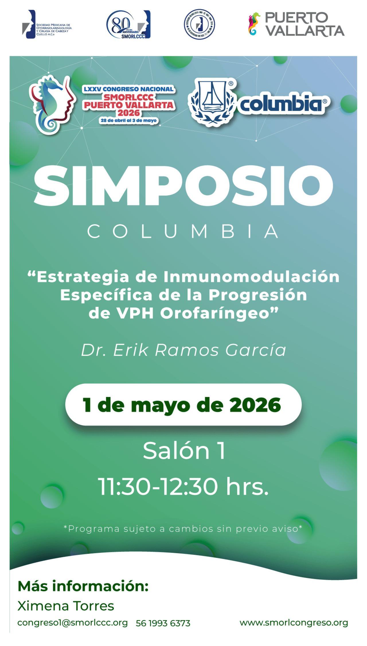 SIMPOSIO COLUMBIA 1 de Mayo 2026