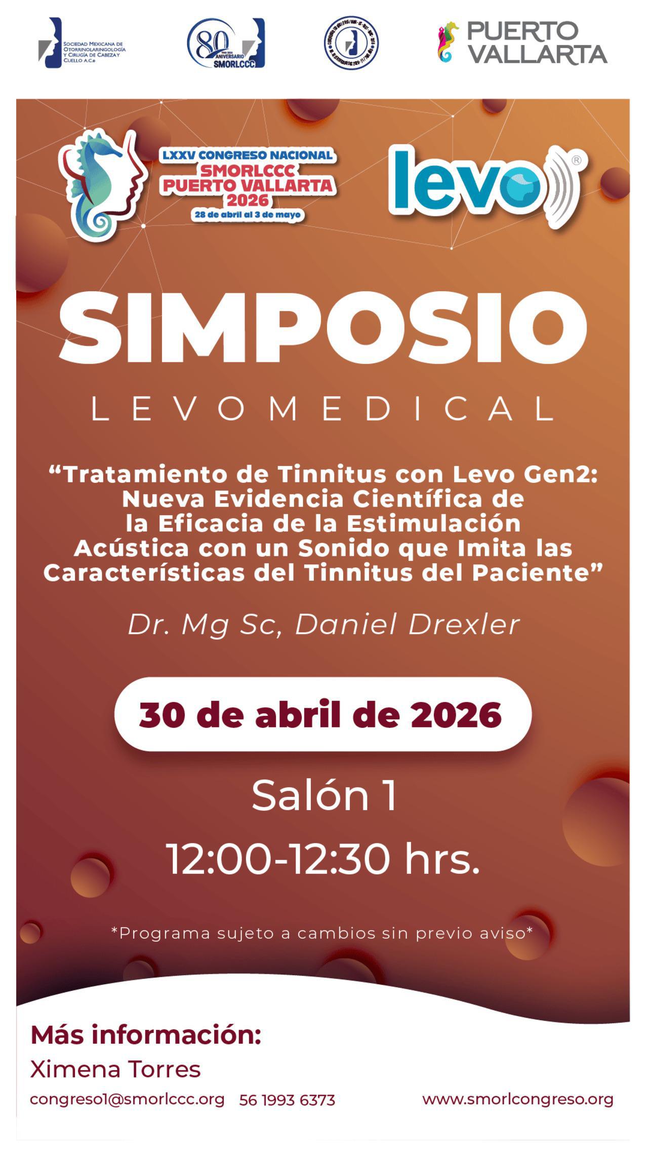SIMPOSIO LEVOMEDICAL 30 de Abril 2026