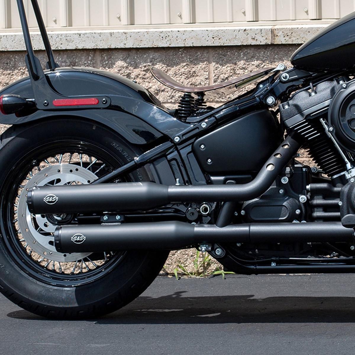 S&S CYCLE - Grand National and Slash Cut Slip Ons for M8 HD Softail Models