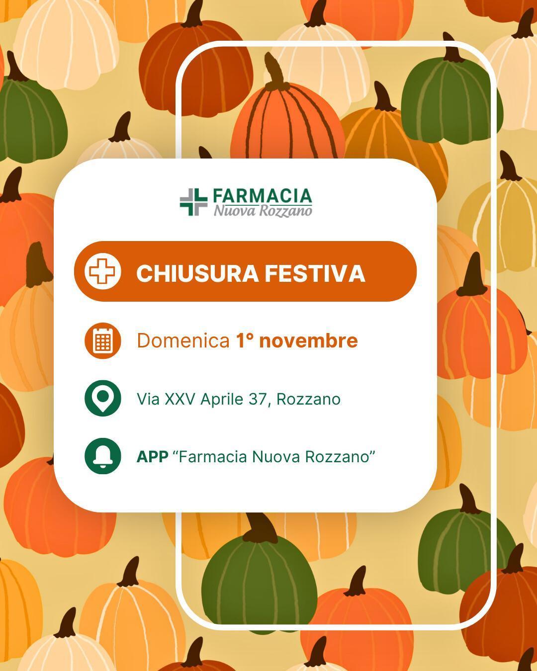 Chiusura 1° novembre