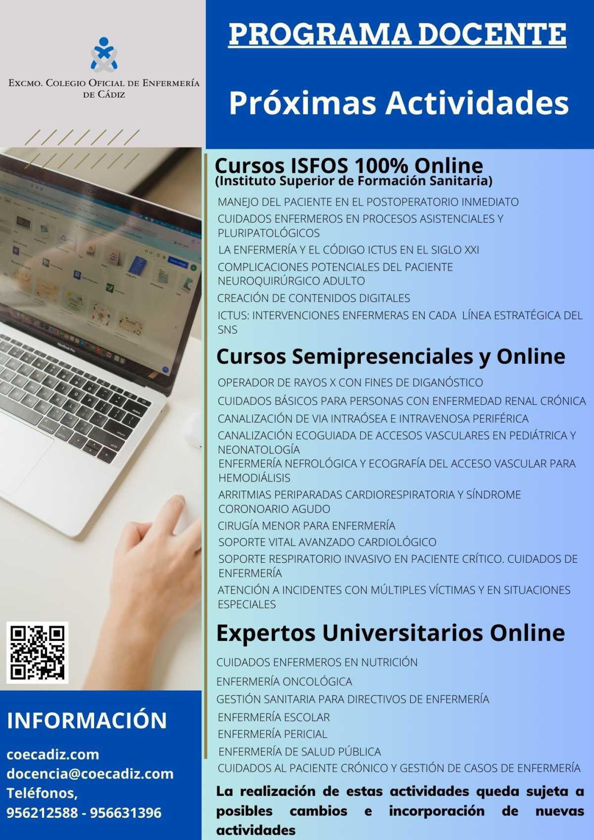 Cronograma próximas actividades