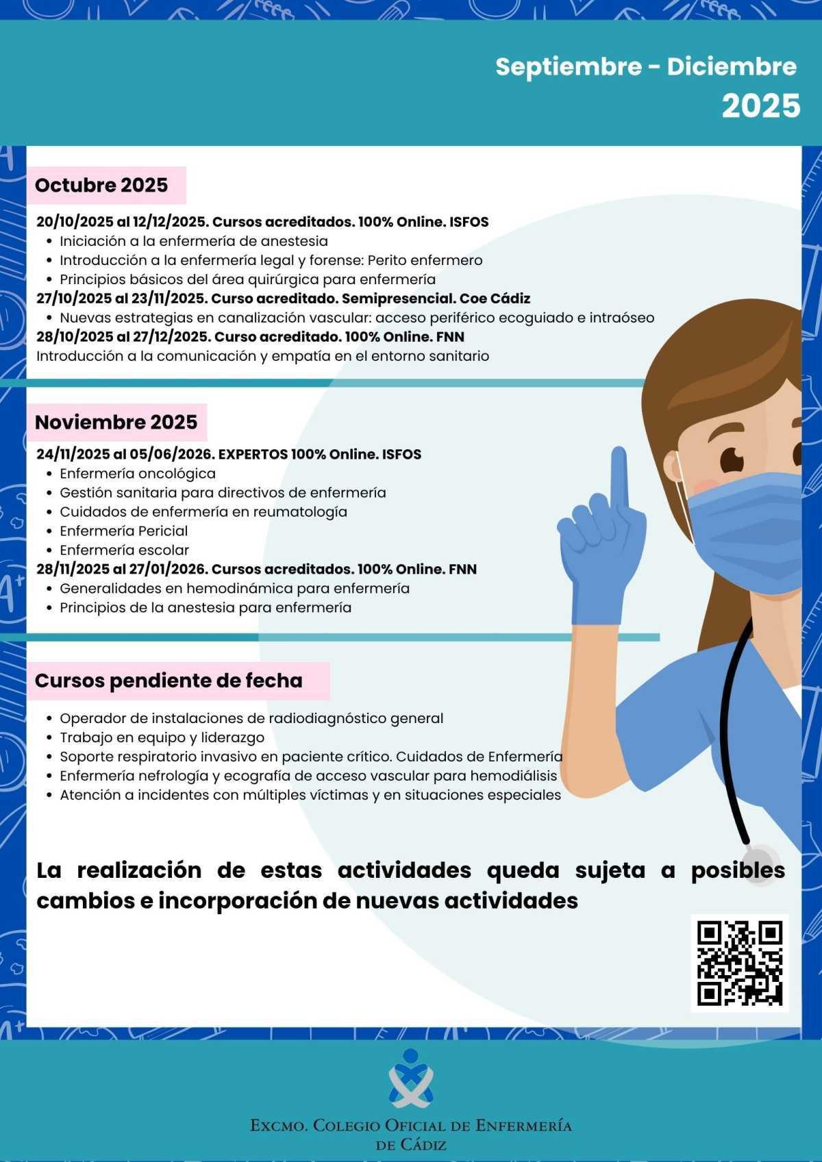 Cronograma próximas actividades