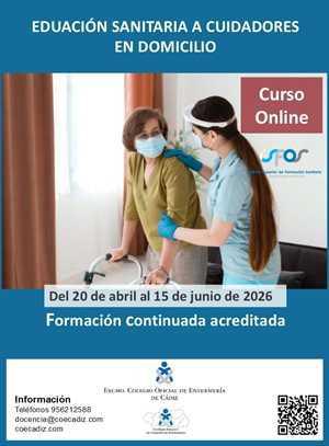 Curso Educación sanitaria a cuidadores en domicilio