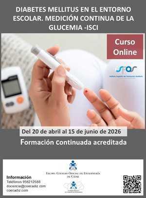 Curso de Diabetes mellitus en el entorno escolar. Medición continua de la glucemia -ISCI