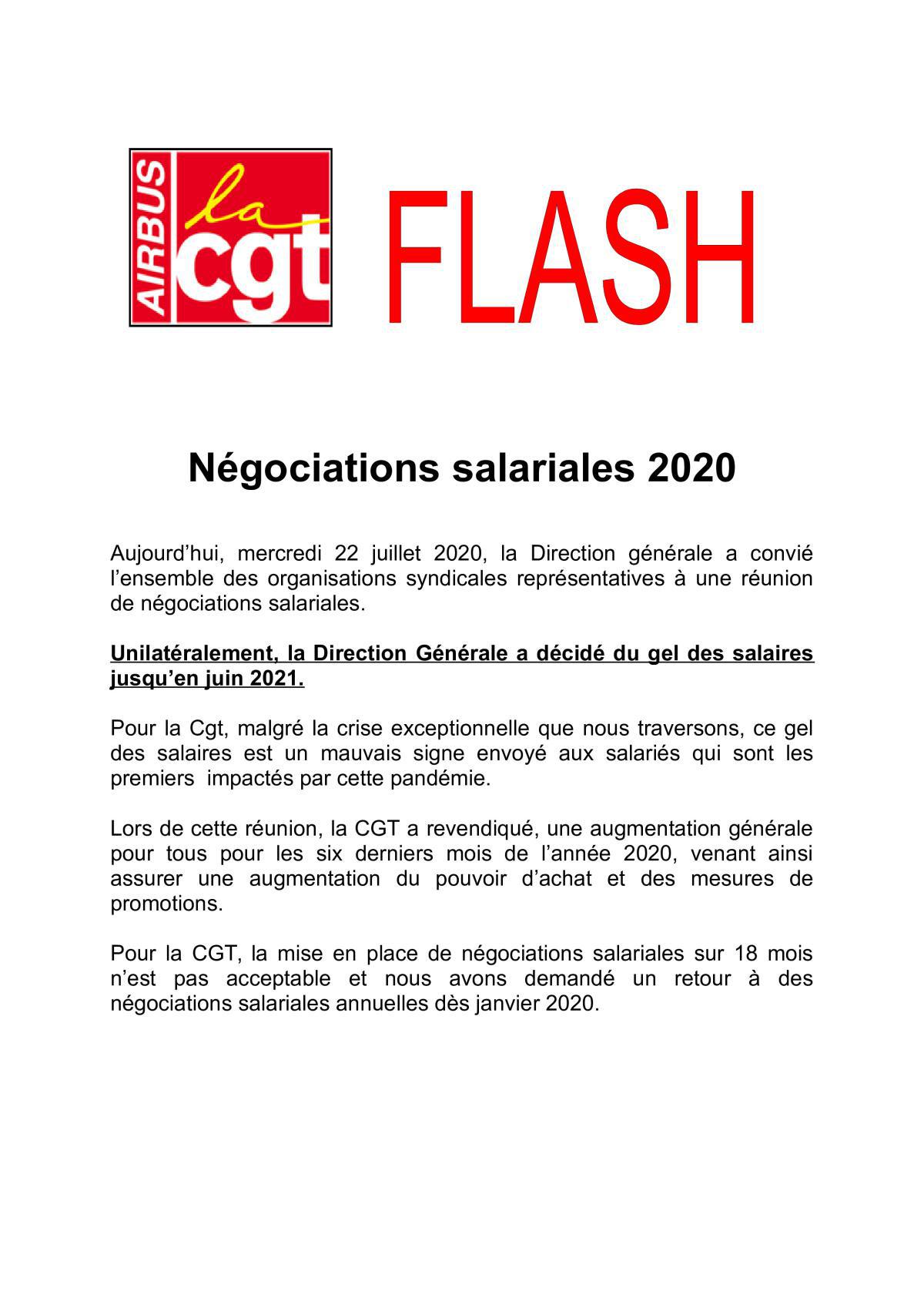 Négociations salariales 2020
