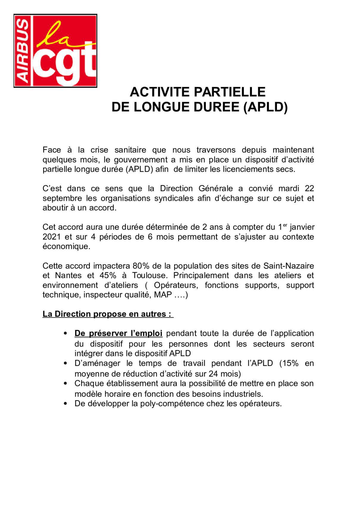 Activité Partielle Longue Durée