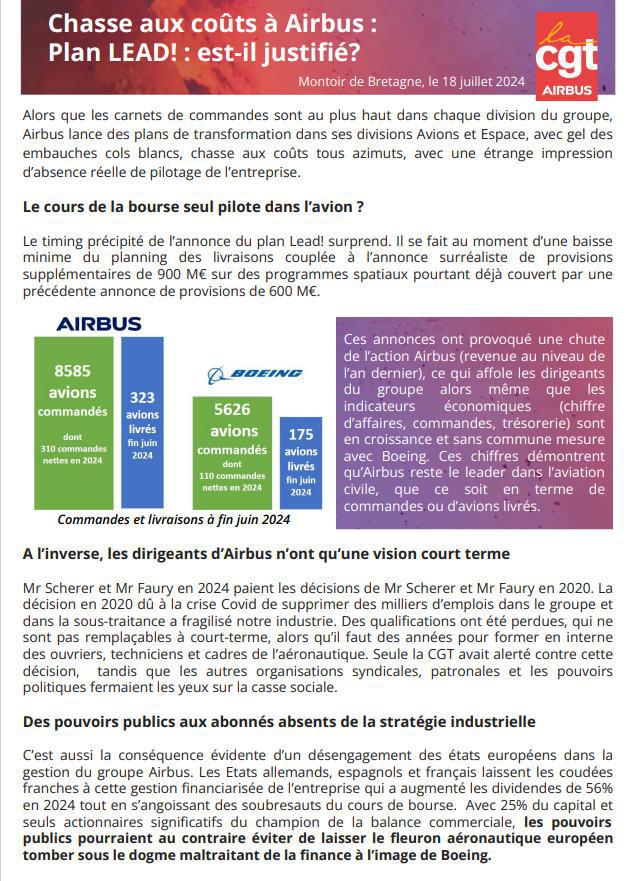 Plan Lead!: Est-il justifié?