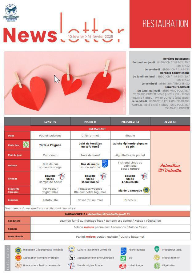 Newsletter du 10 au 16 février 2025