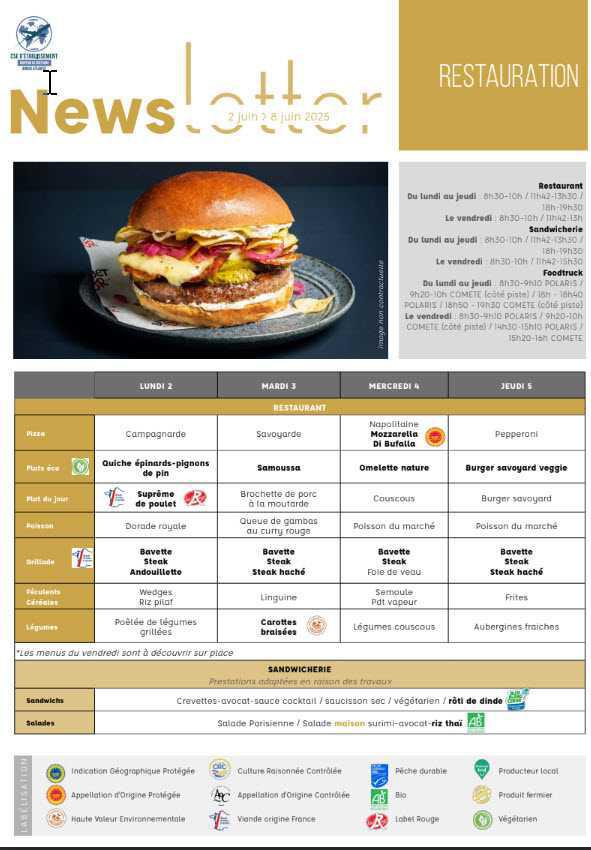 Newsletter du 2 au 8 juin 2025