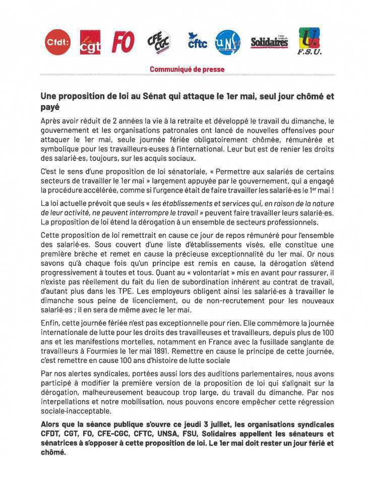 Attaque sur le 1er mai