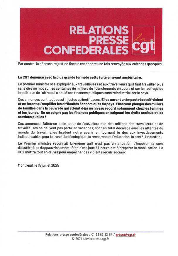 Communique de presse 