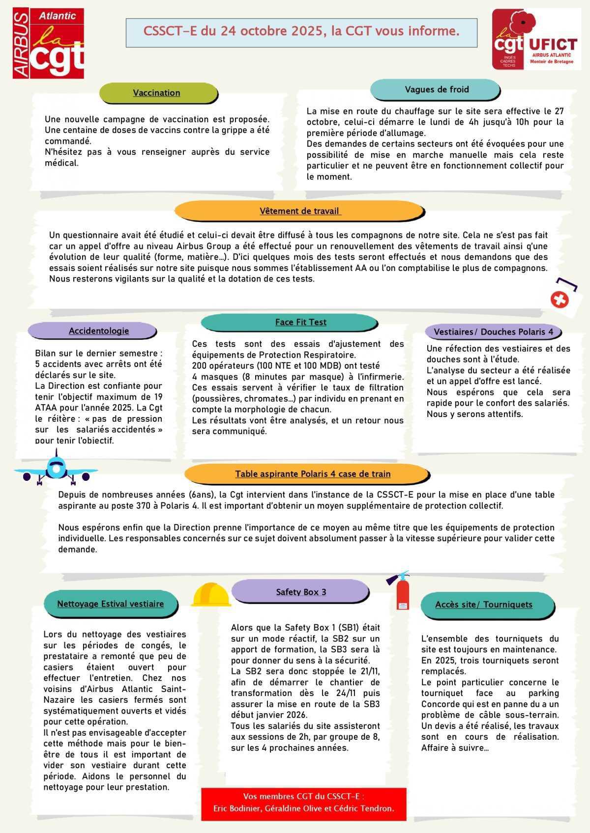 Compte rendu du CSSCT-E du 24 Octobre 2025