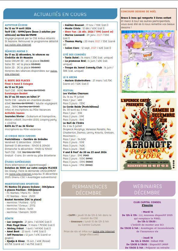 Newsletter du 15 au 19 décembre 2025.