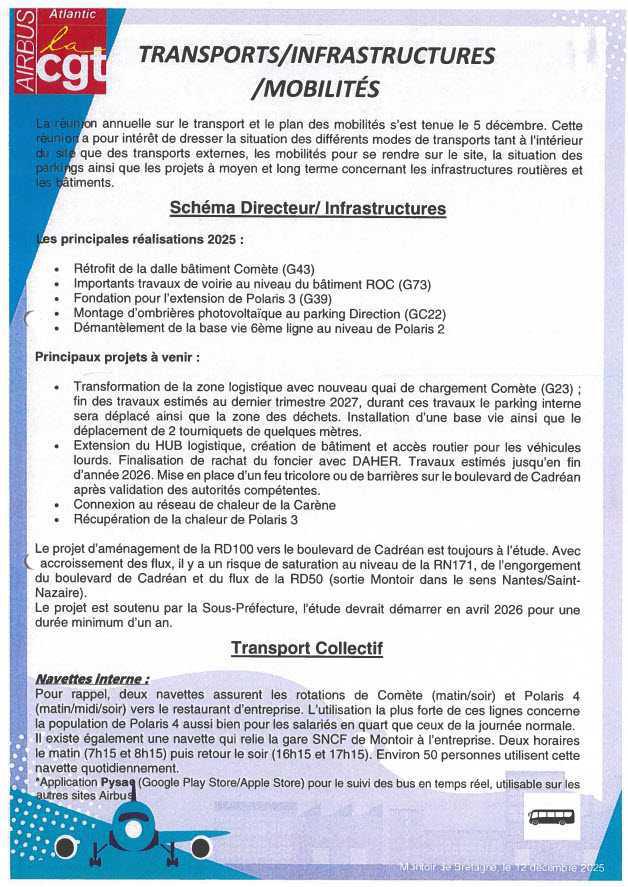 Réunion Transport et Infrastructure