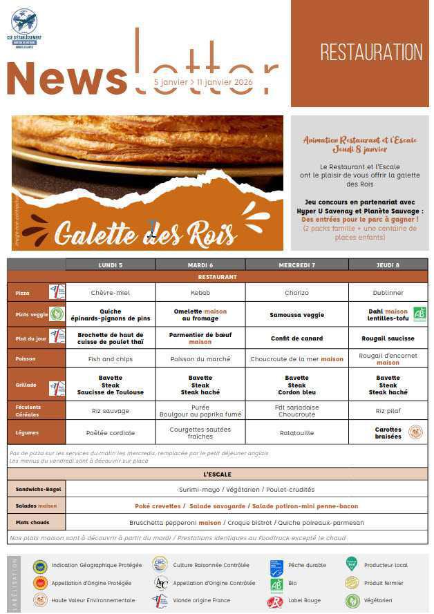 Newsletter du 22 décembre 2025 au 11 janvier 2026